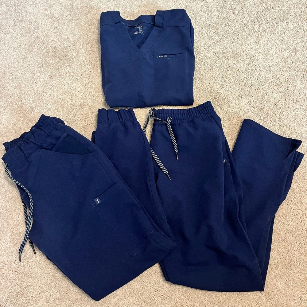Jaanuu Navy Blue Scrub set
